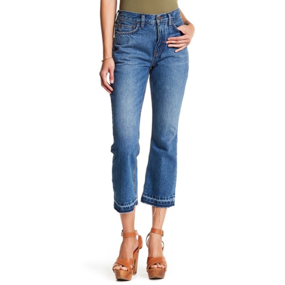 •SOLD• free people high rise release hem crop jean - Picture 2 of 5